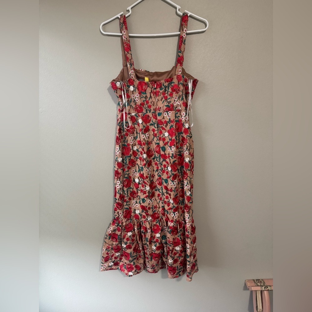 Lovers and Friends UNDER THE STARS MIDI Floral Print  Dress - Picture 4 of 4
